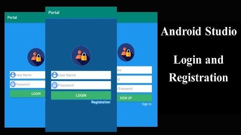 How To Design Login And Registration Form In Android Studio Using SQLite | Tutorial- Part 1/2