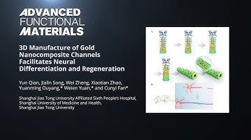 3D Manufacture of Gold Nanocomposite Channels Facilitates Neural Differentiation and Regeneration