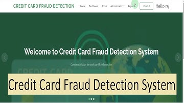 Credit Card Fraud Detection System  | Machine Learning | Django