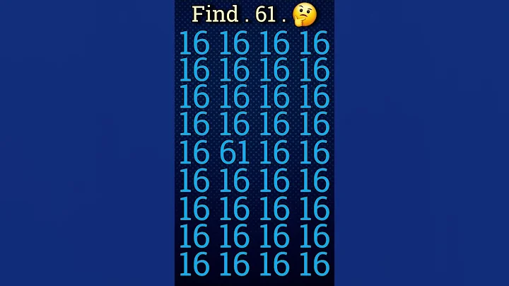 Find odd number 61 ; #shorts #maths #facts #shortvideo #tiktok #viralvideo #squidgame #find