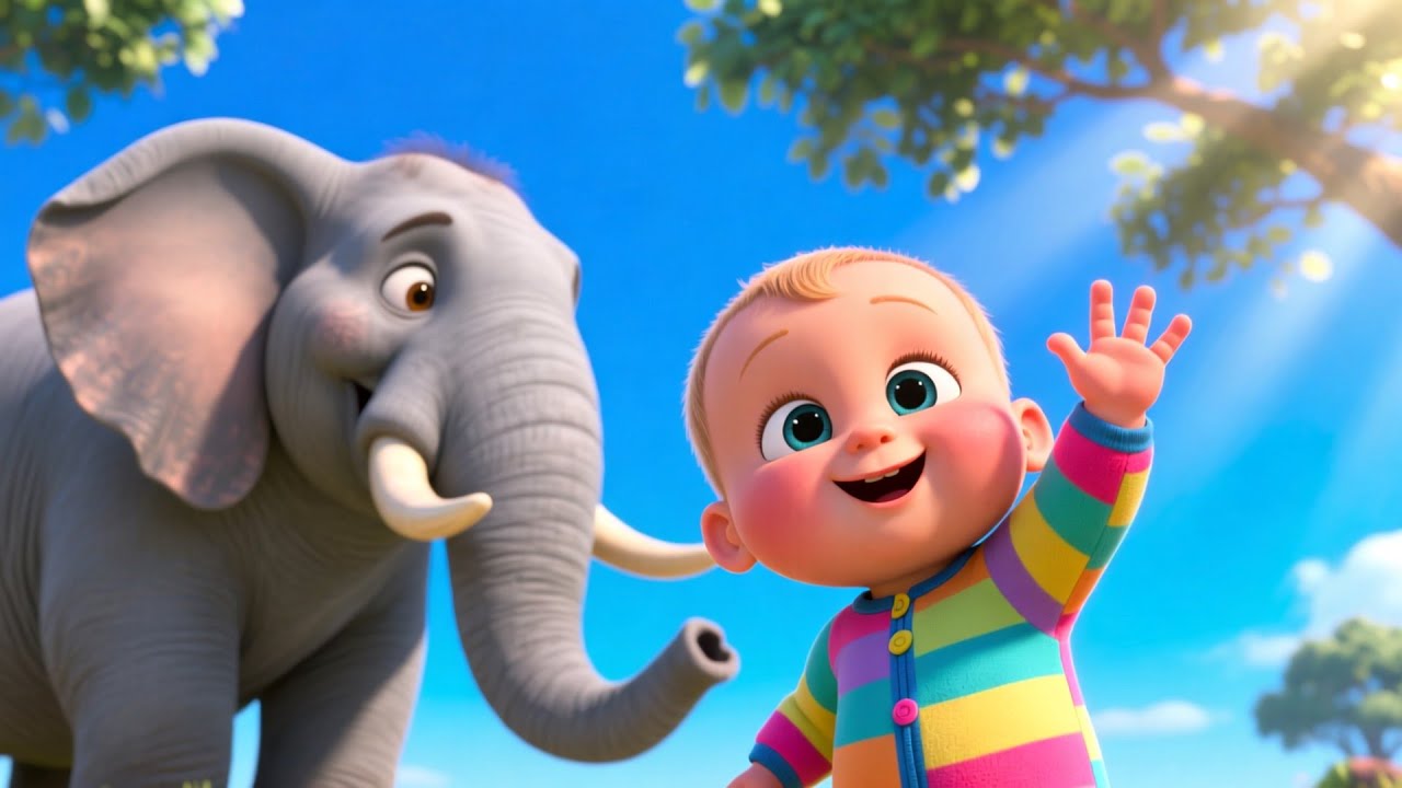 The Elephant Who Painted His Trunk 🐘🎨   Kids Story Video   Creative Learning Adventure