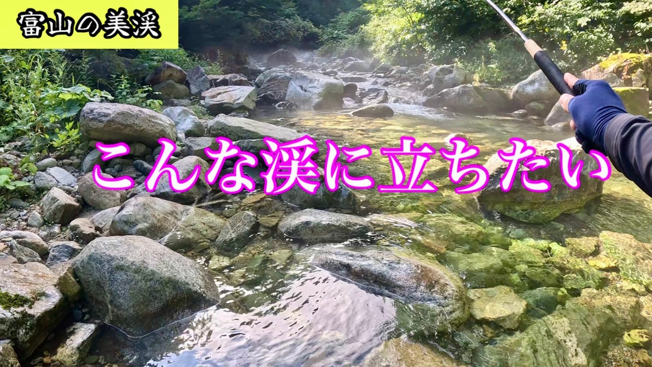 【テンカラ釣行】一度は立ちたい富山の美渓