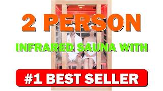 2 Person Infrared Sauna with Red Light Therapy, 1760W 120V Low EMF - B0GBRNLXMR