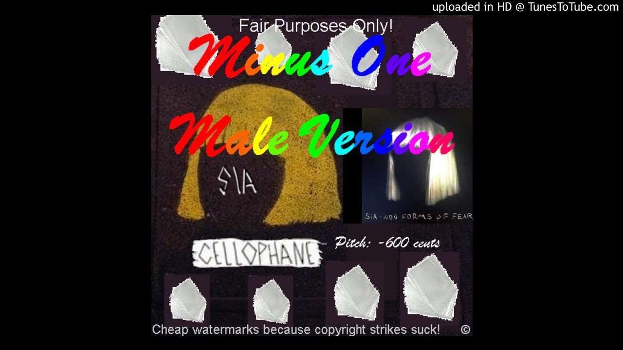 (SOUND REMOVED) Cellophane (Minus One Male Version) YouTube
