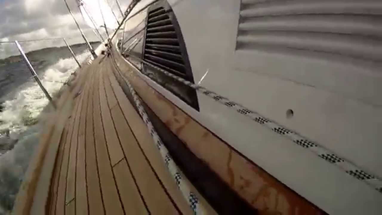 GoPro movie of sailing a Hallberg-Rassy 64