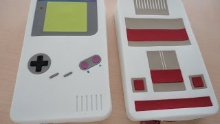 ゲームボーイ＆ファミコン風の3DSLL用収納アクセ「レトロシリコンポーチ」を開封
