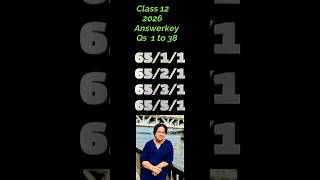 #answerkey #class12maths #education #12thmathboard paper answer key 2026 #12boardexam