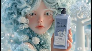 【Milk Baobab Collaboration】7 Fragrance Girls ✨ Bubble ASMR 🫧 Which scent is your favorite? #aiasmr