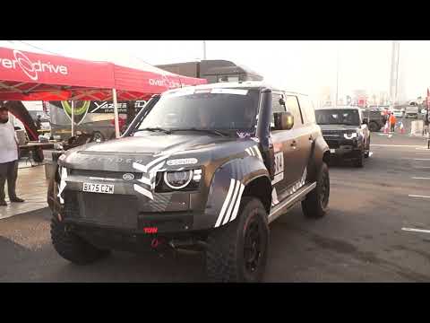 Dubai Intl Baja 2025 - New Land Rover Defender Dakar DX7 R spotted at the service park