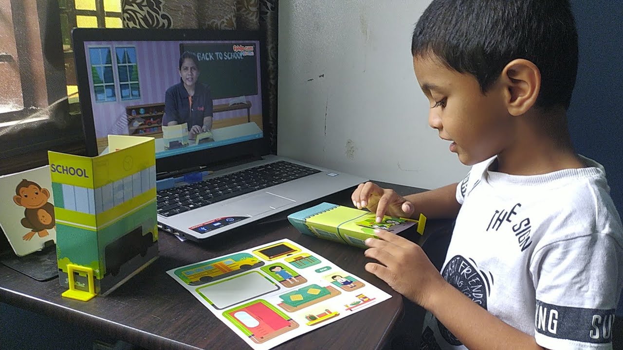 Day 3 activity Flinto class @ home | LKG Term 1 | House and school activity |