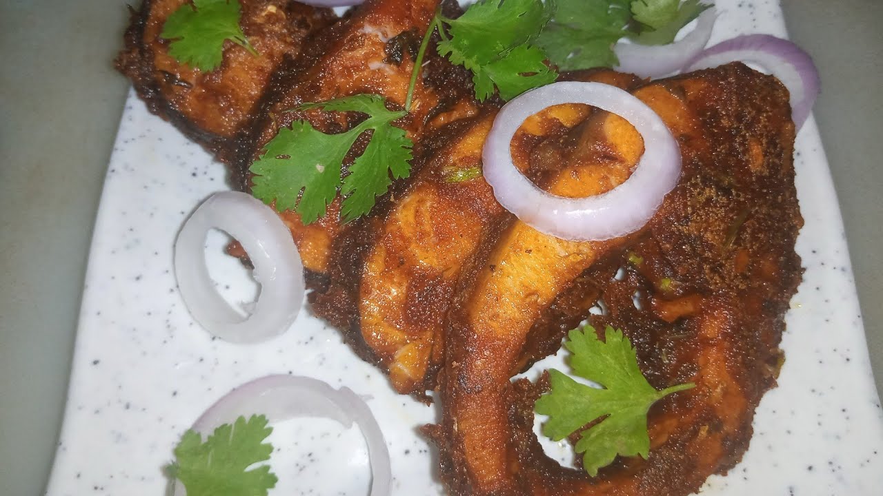 How to make 1 and off kilo fish fry recipe in telugu