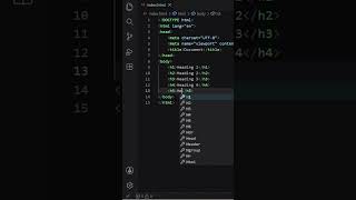 HTML Headings H1 to H6 Complete Guide for Beginners! 🔥 | RafiaCodes #shorts #100daysofcode