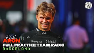 Paul Aron Full Practice Team Radio | 2026 Barcelona Grand Prix