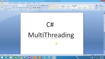 C#   multi threading