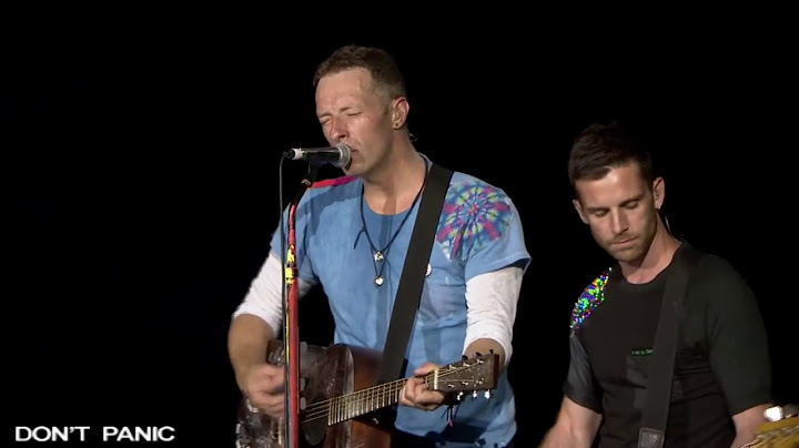 COLDPLAY - Don't Panic  (Acoustic Live 2017)