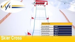 Audi ski cross World Cup course in Arosa, SUI, 3D graphic screenshot 3