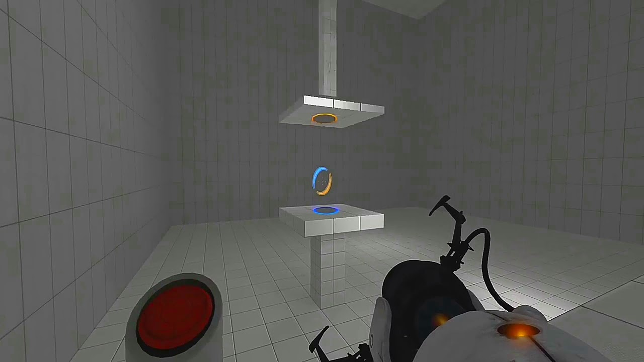 This is what happens when you get crushed between two portals.