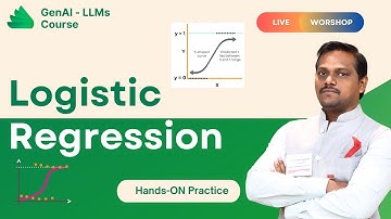 GenAI & LLMs | Video 2 | Part 2 | Logistic Regression | Venkat Reddy AI Classes