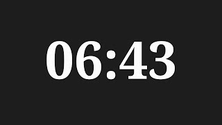 6 Minutes 43 Seconds Countdown Timer