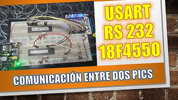 PIC18F4550 USART COMUNICACIÓN SERIE ENTRE DOS PIC CCS PIC C COMPILER Jorge APC