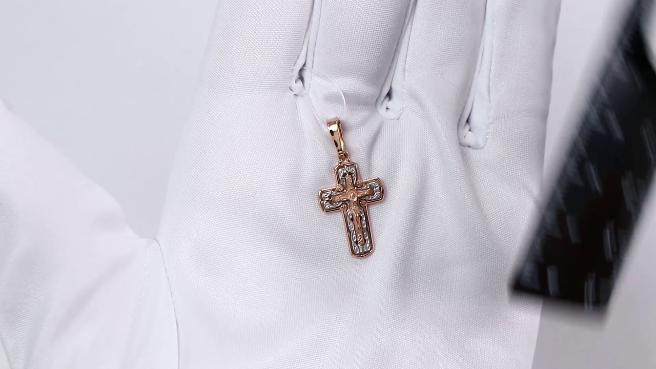 Золотая подвеска Аквамарин 12195