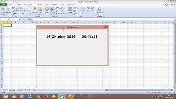Menampilkan Tanggal dan Jam di Userform Excel Vba