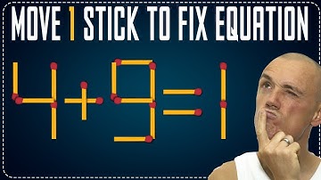 🧠 Move One Matchstick to Fix the Equation – Brain-Teasing Puzzle Challenge!