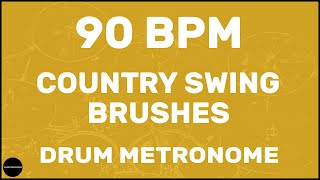 Country Swing Brushes | Drum Metronome Loop | 90 BPM