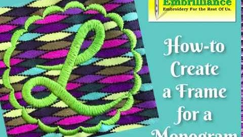 How-to create a scallop frame using Embrilliance StitchArtist