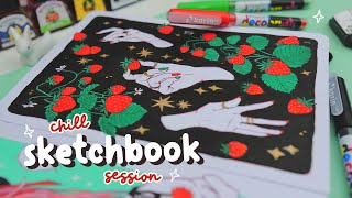 🍓 sketchbook session \/\/ ft. karin decobrush markers ✨