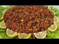 Une recette de salade locale de la province de hatay en turquie recette de salade kisir