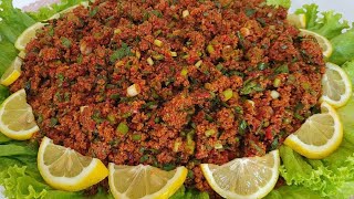 A local salad recipe from Hatay province of Turkey Kisir salad recipe Resimi