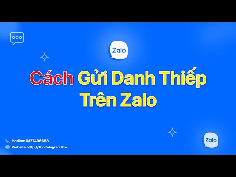 Video Cách gửi danh thiếp trên zalo - youtube