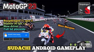 MotoGP 23 android gameplay offline | Mod season 24 | Sudachi project android | Poco f5 + setting screenshot 3