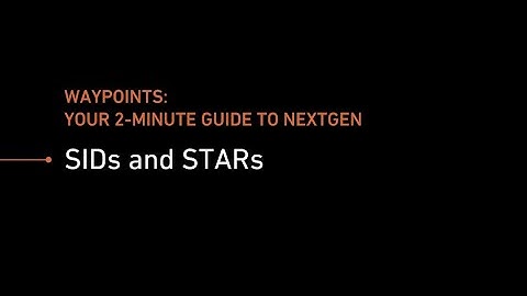 SIDs and STARs – Waypoints