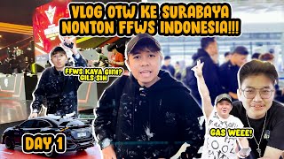 VLOG DAY 1 KE SURABAYA BARENG YOUTUBER + PROPLAYER EPEP!!