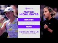 Iga Swiatek vs. Madison Keys | 2022 Indian Wells Quarterfinal | WTA Match Highlights