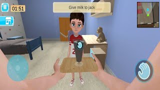 Mother Life Simulator | Feeding Milk Children screenshot 5