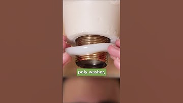 How to install a push-pop drain on a sink #shorts