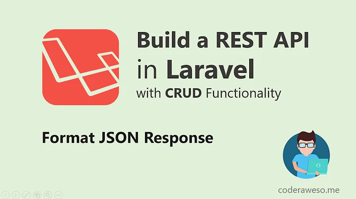 REST API in Laravel with CRUD functionality (2019) - Format JSON Response