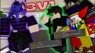 LEVEI 3v1 e TARGETING De 3 YOUTUBERS No JUJUTSU SHENANIGANS!? 💀 (Foram Tóxicos)