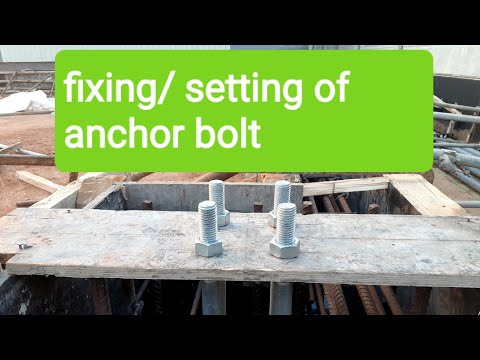 CW#5..FIXING / SETTING of anchor bolt low steel structure