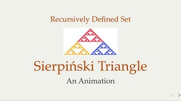 Sierpiński triangle fractal: an animation