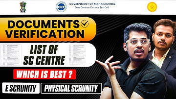 List of Scrutiny Centers (SC) | Avoid These Mistakes or Admission Cancelled🛑Abhishek Sir Counselling