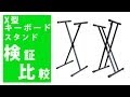 【Ⅹ型キーボードスタンド検証・比較対決】Euro Style VS HERCULES STANDS(ハーキュレススタンド)【KS110B】/CLASSIC PRO