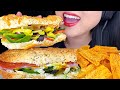 ASMR SUBWAY SANDWICHES *Italian BMT vs Sweet Onion Chicken Teriyaki* (ASMR Mouth Sounds) | Asmr Phan