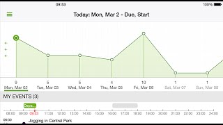 The new Calendar View in GTD app for iPad and iPhone. MyLifeOrganized tutorial. screenshot 5