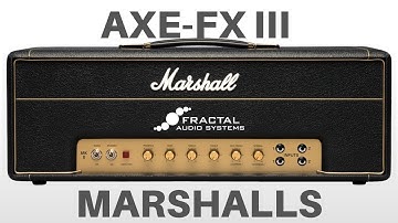 Axe-Fx III Marshall Models - Part V - Reissues and More