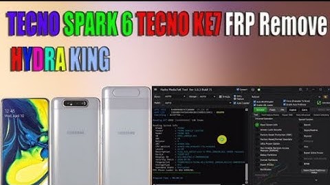 TECNO SPARK 6 TECNO KE7 FRP Remove HYDRA KING_