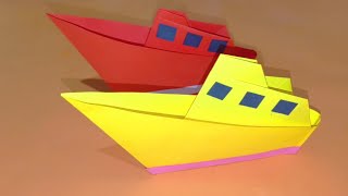 Paper Craft : Origami Kapal | how to make origami Ship | easy origami | DIY PROJECTS